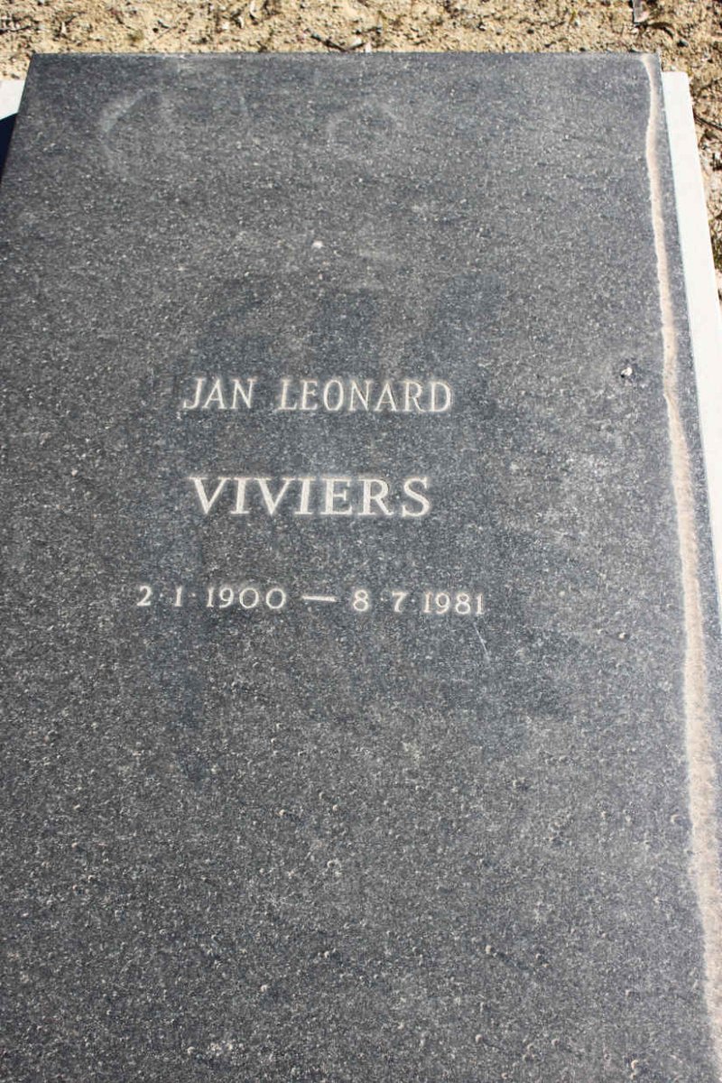 VIVIERS Jan Leonard 1900-1981