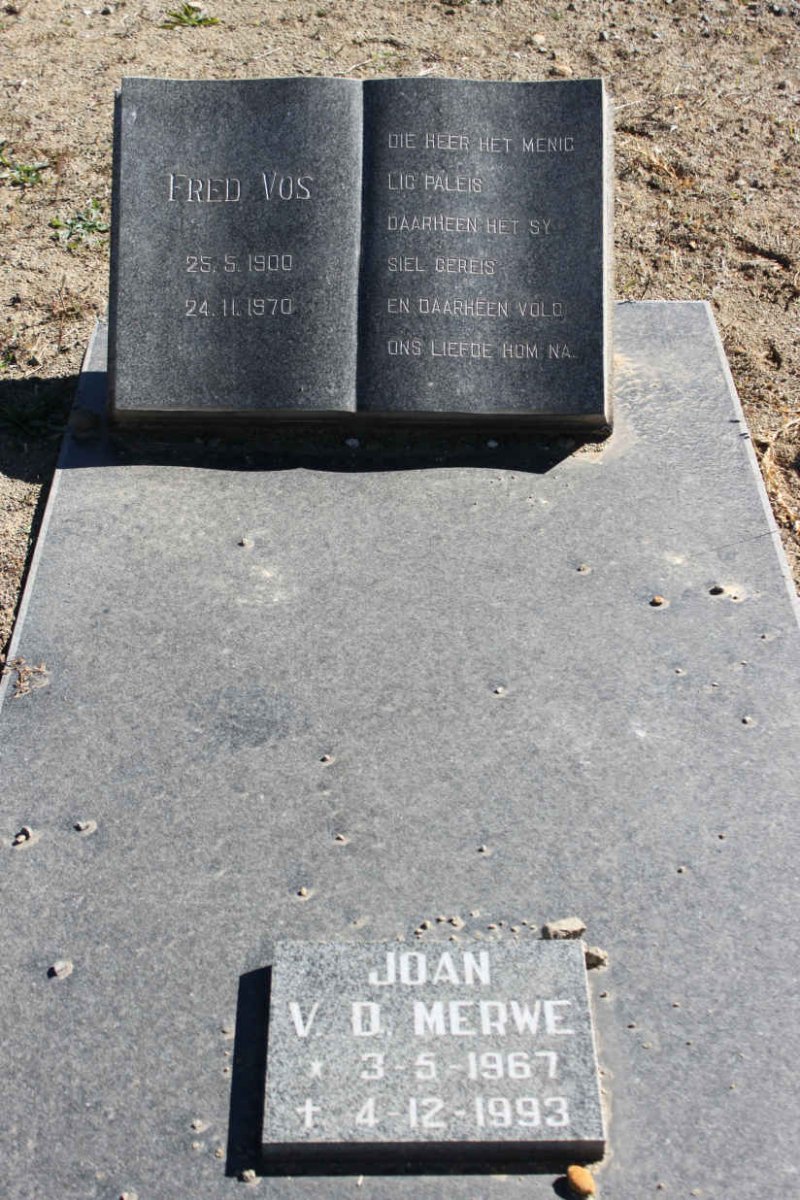 VOS Fred 1900-1970 :: VAN DER MERWE Joan 1967-1995