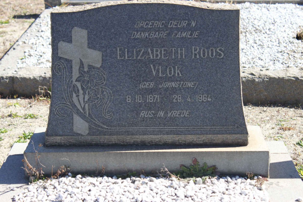 VLOK Elizabeth Roos nee JOHNSTONE 1871-1964