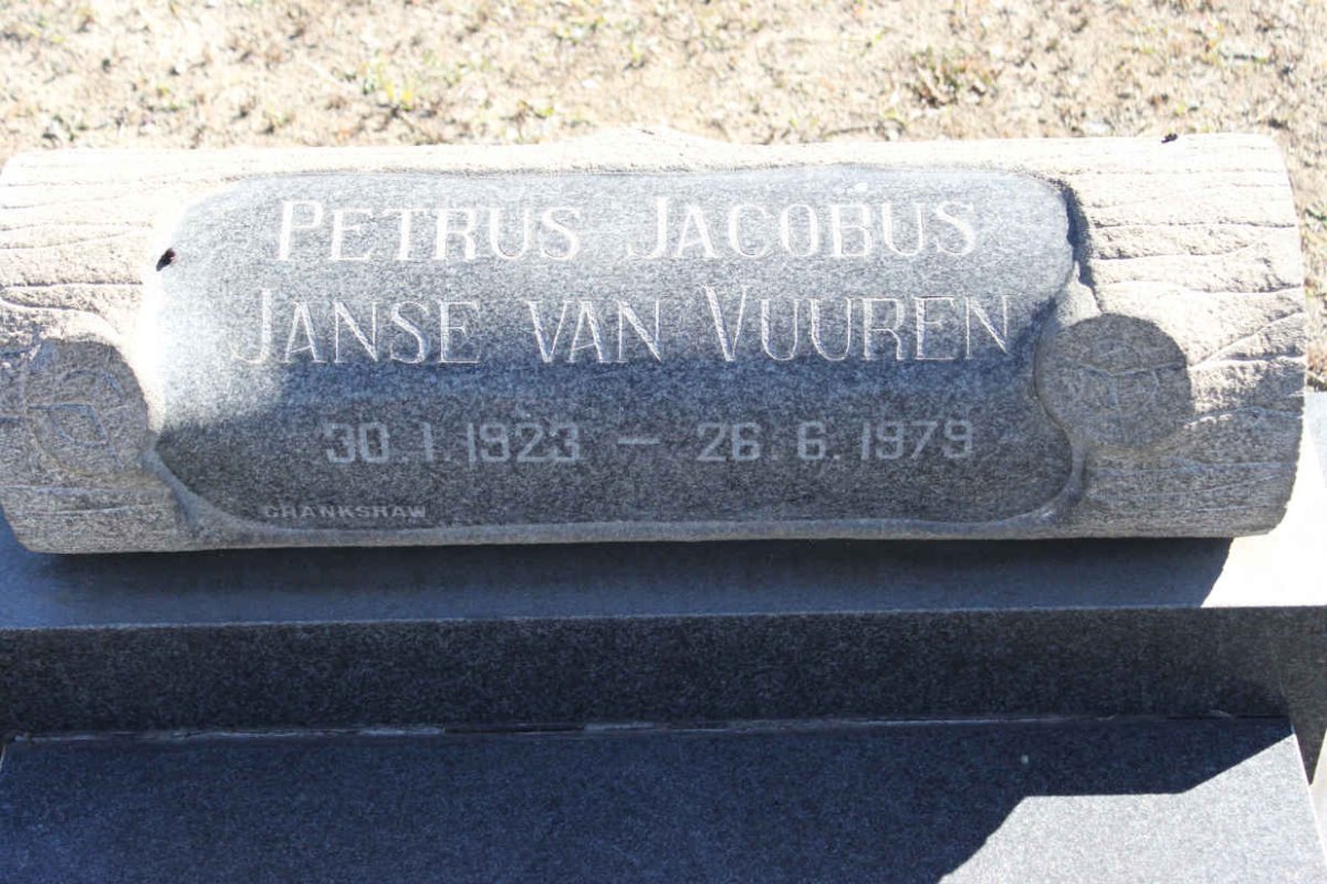 VUUREN Petrus Jacobus, Janse van 1923-1979