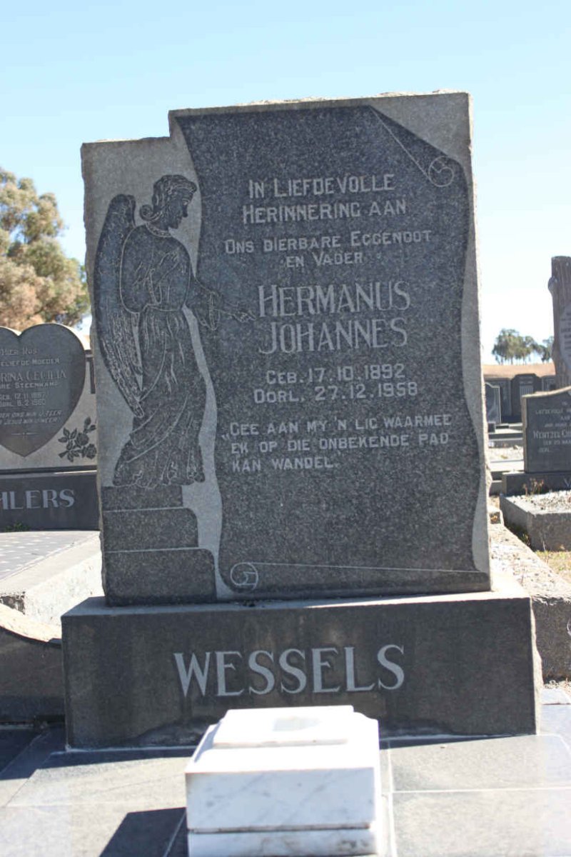 WESSELS Hermanus Johannes 1892-1958