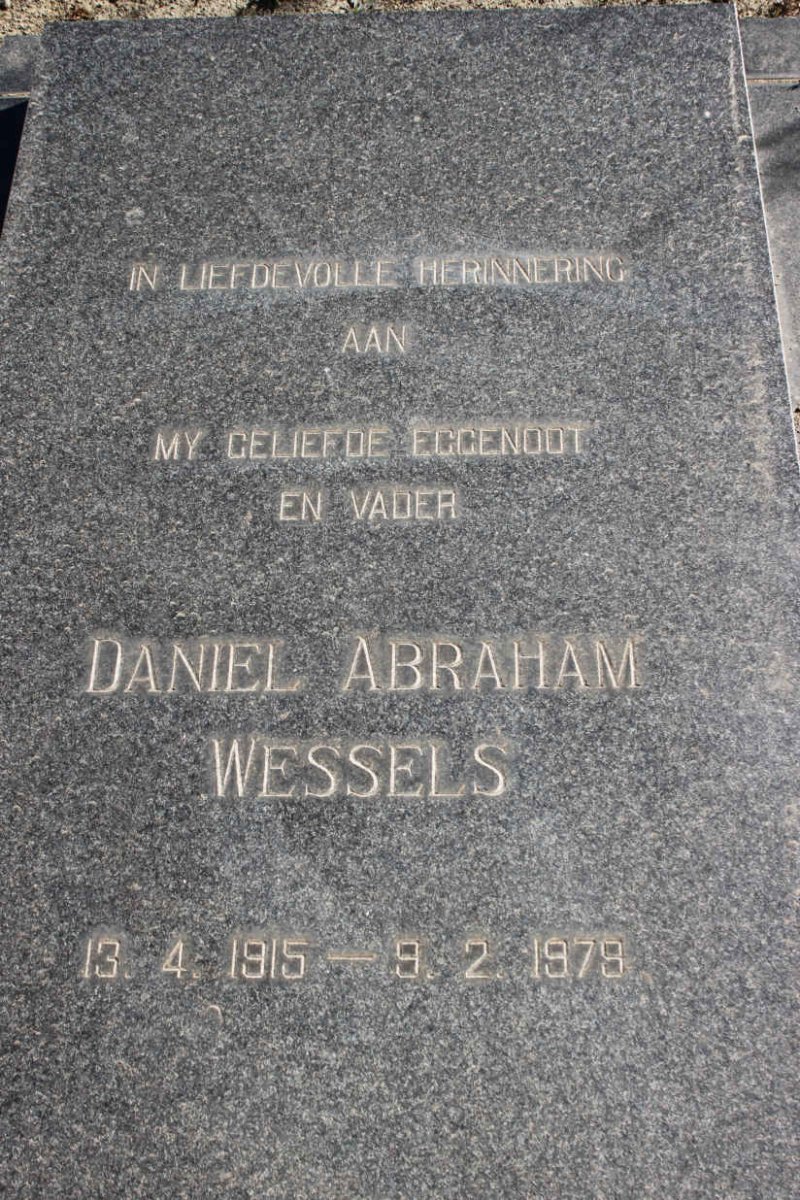 WESSELS Daniel Abraham 1915-1979