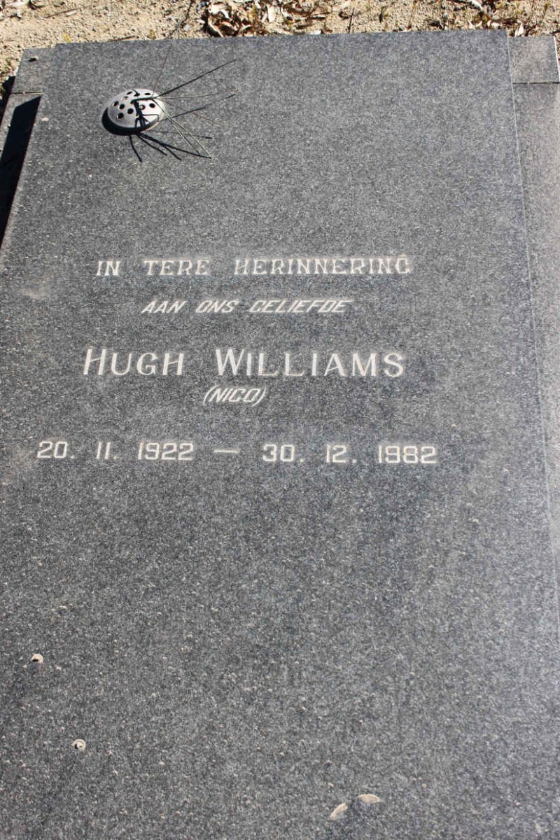 WILLIAMS Hugh 1922-1982