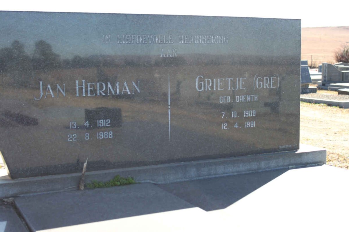 WALLES Jan Herman 1912-1988 & Grietjie ORENTH 1908-1991 _2