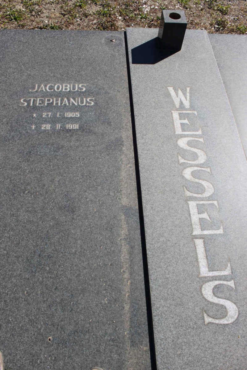 WESSELS Jacobus Stephanus 1905-1991 &amp; Maria Hendrika 1911-2002