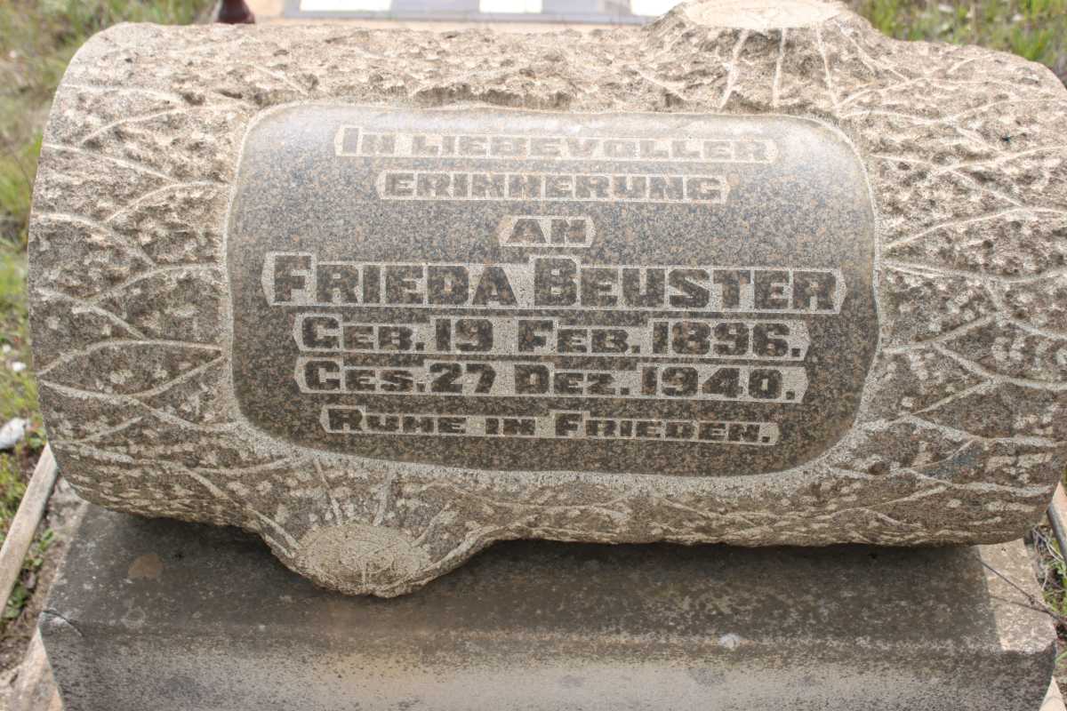 BEUSTER Frieda 1896-1940