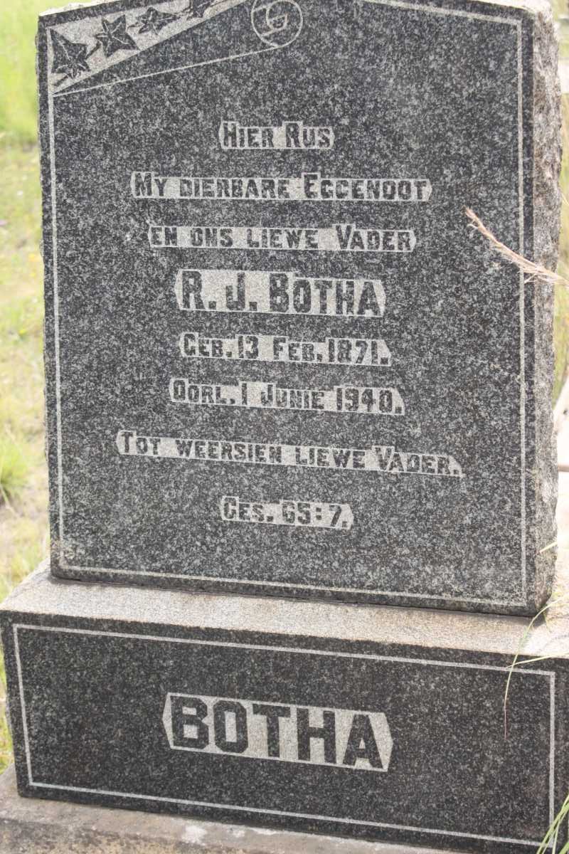 BOTHA R.J. 1871-1940