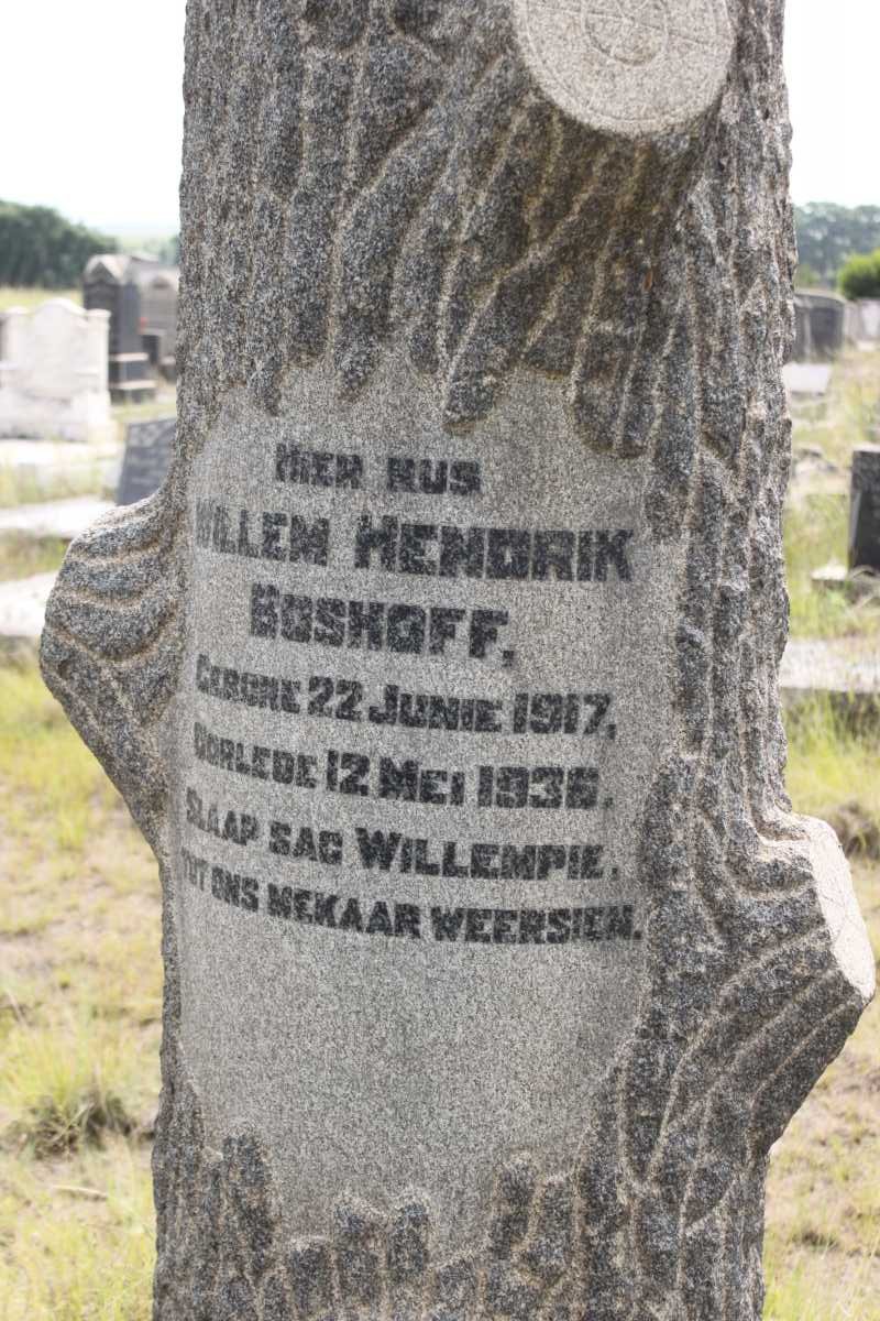 BOSHOFF Willem Hendrik 1917-1936