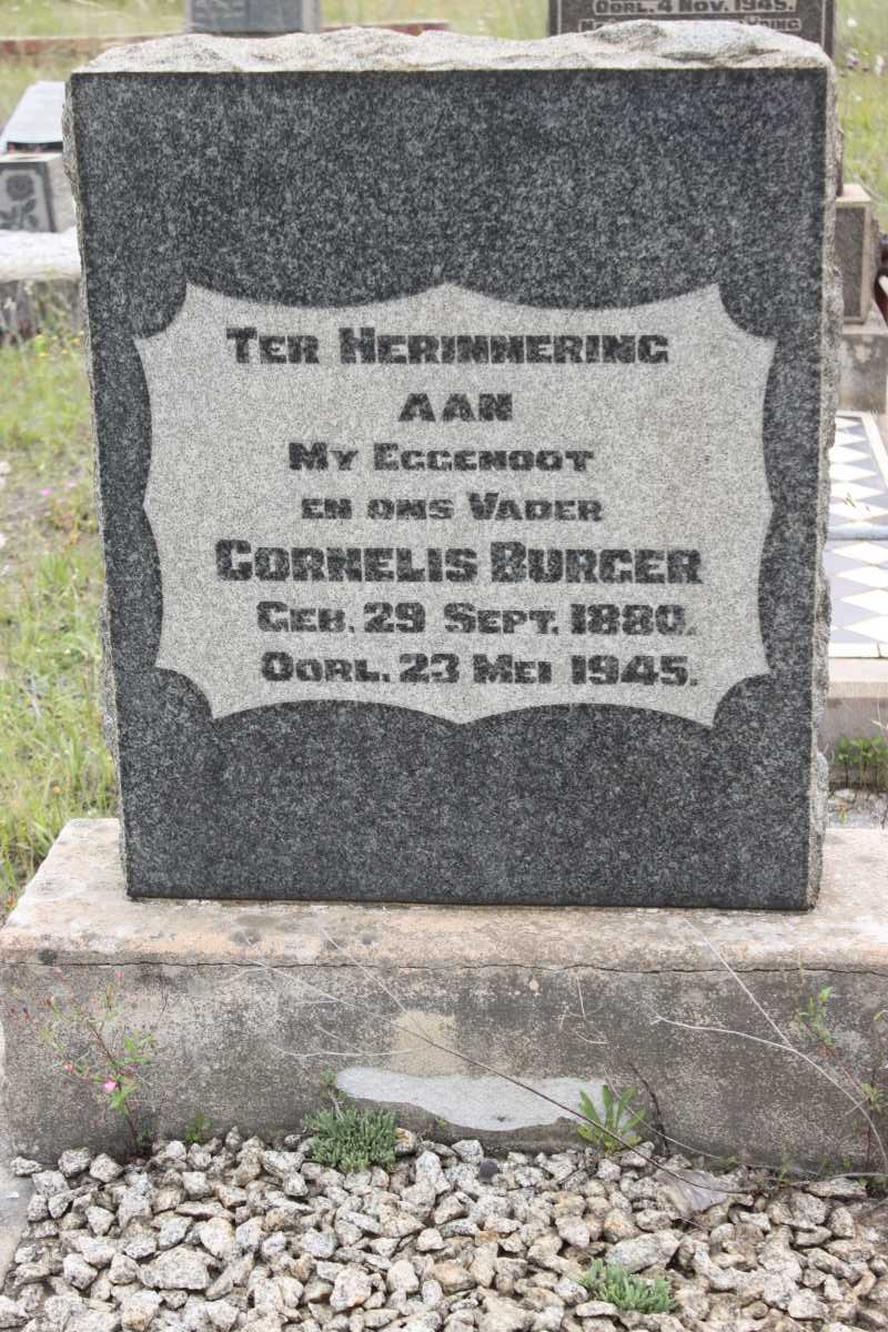 BURGER Cornelis 1880-1945