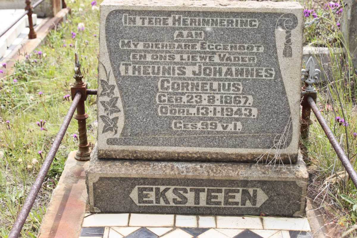 EKSTEEN Theunis Johannes Cornelius 1867-1943