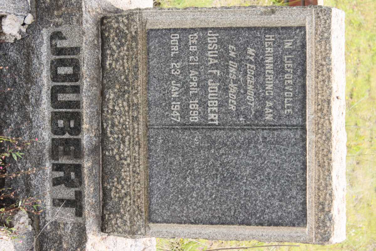 JOUBERT Josua F. 1898-1947
