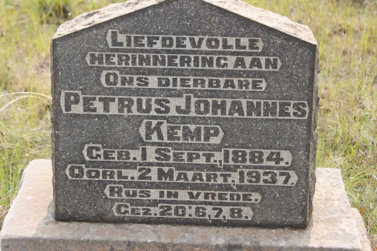 KEMP Petrus Johannes 1884-1937