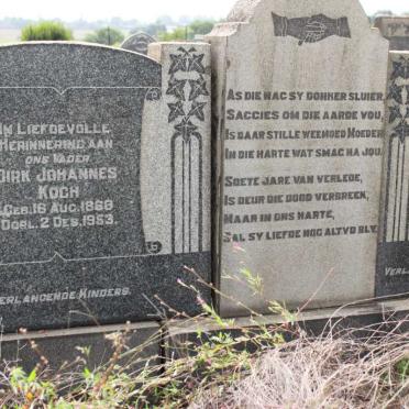 KOCH Dirk Johannes 1868-1953 &amp; Mimmie Carolina Henriette BIDULPH 1874-1943
