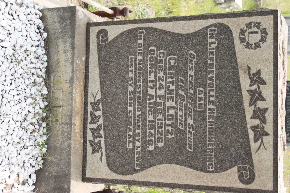 LOTZ Gertjie 1926-1946
