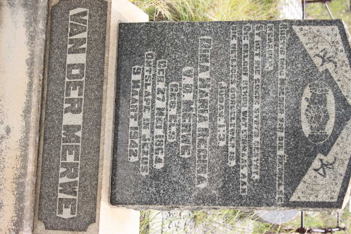 MERWE Dina Maria Regina, van der nee ELS 1864-1942