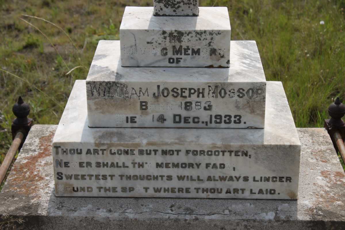 MOSSOP William Joseph 1883-1933