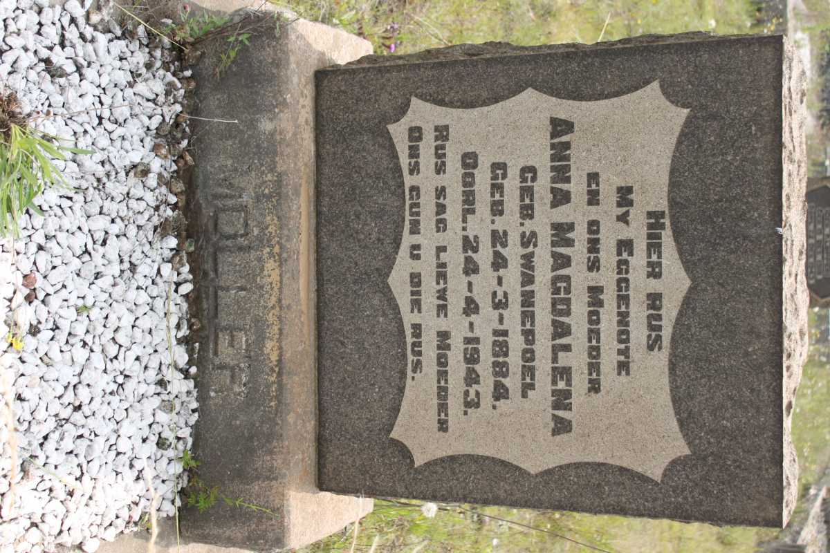 MOLLER Anna Magdalena nee SWANEPOEL 1884-1943