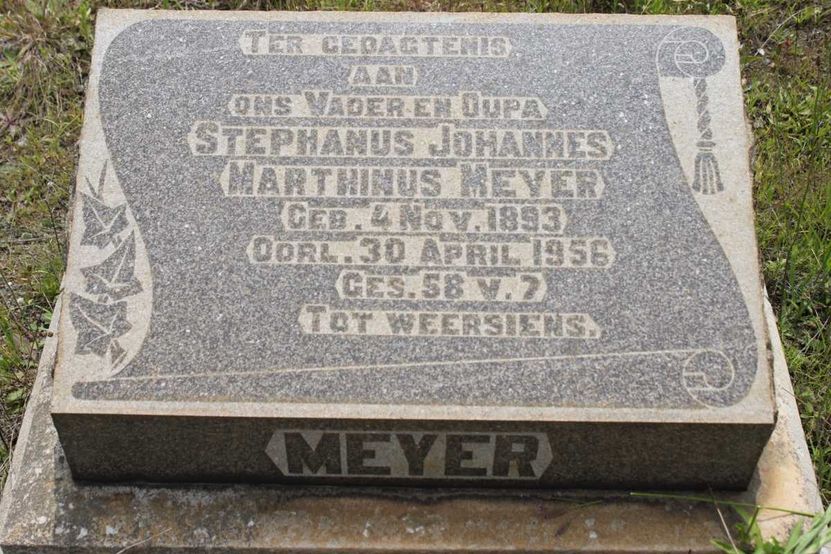 MEYER Stephanus Johannes Marthinus 1893-1956