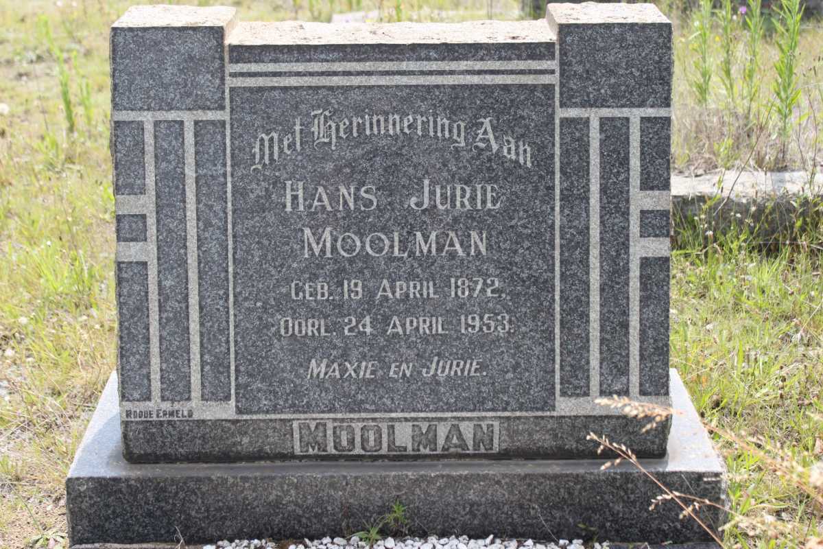 MOOLMAN Hans Jurie 1872-1953