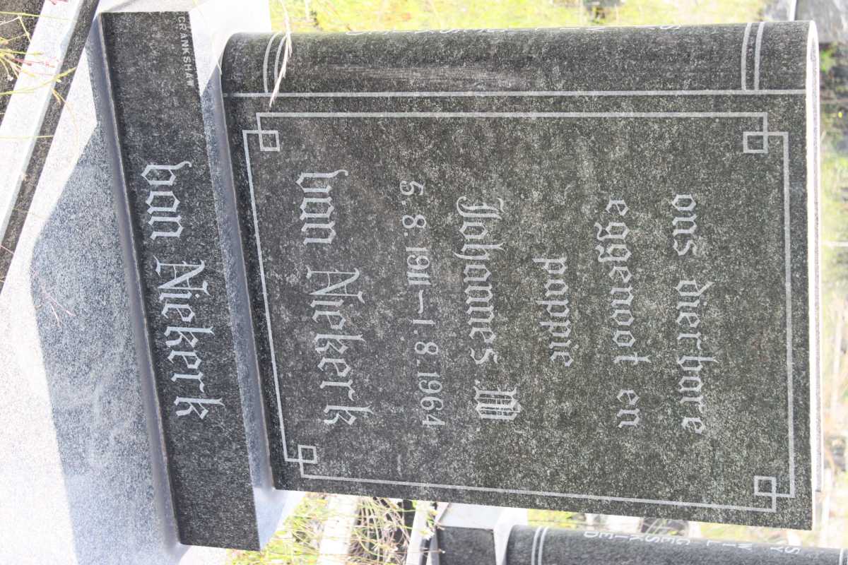 NIEKERK Johannes M., van 1911-1964