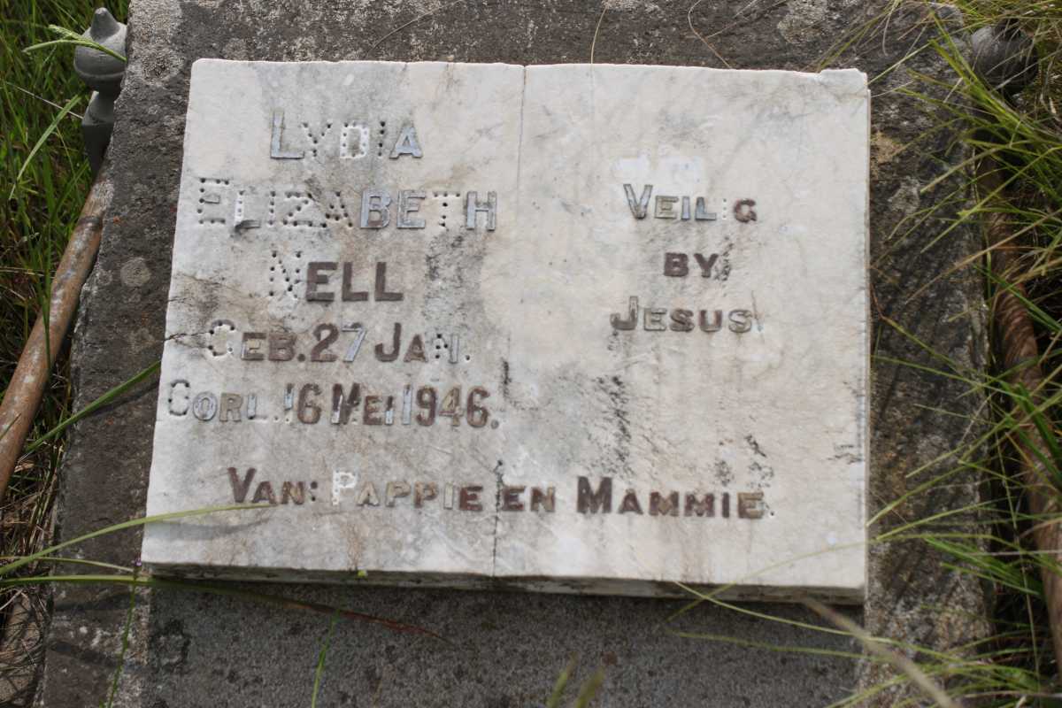 NELL Lydia Elizabeth 1946-1946
