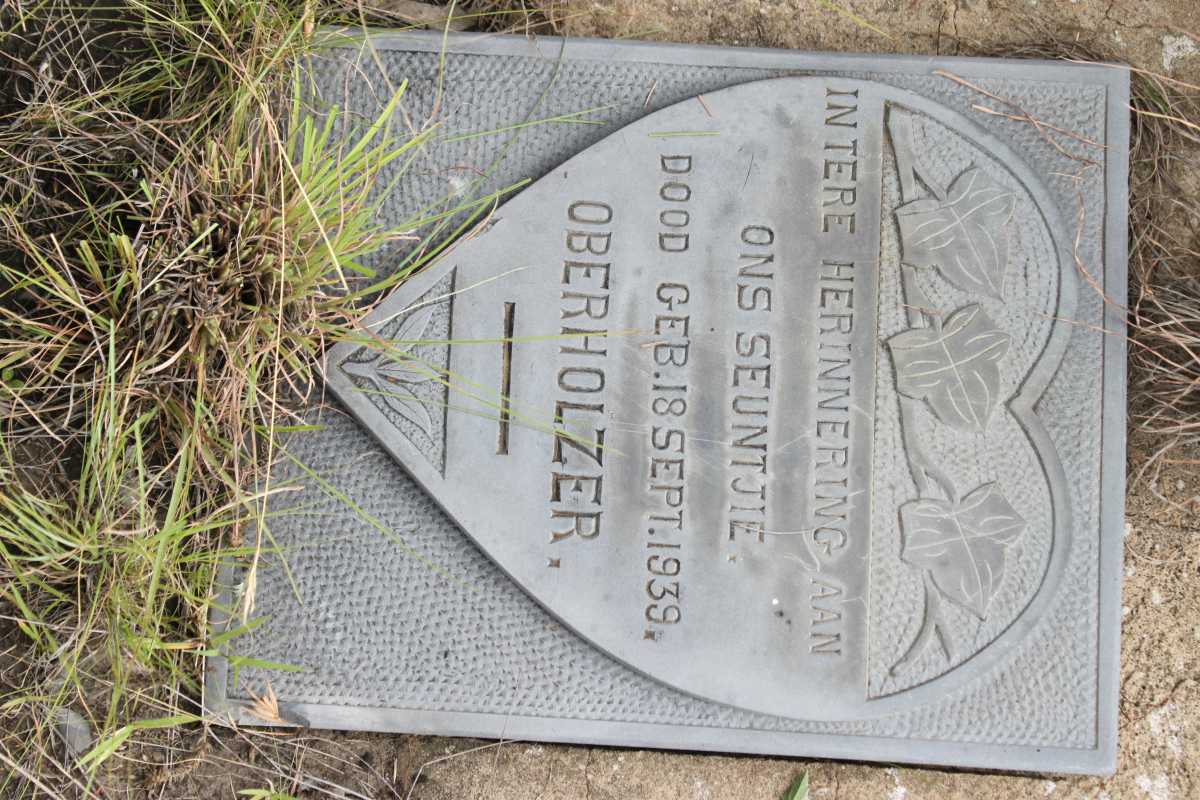 OBERHOLZER Seuntjie 1939-1939