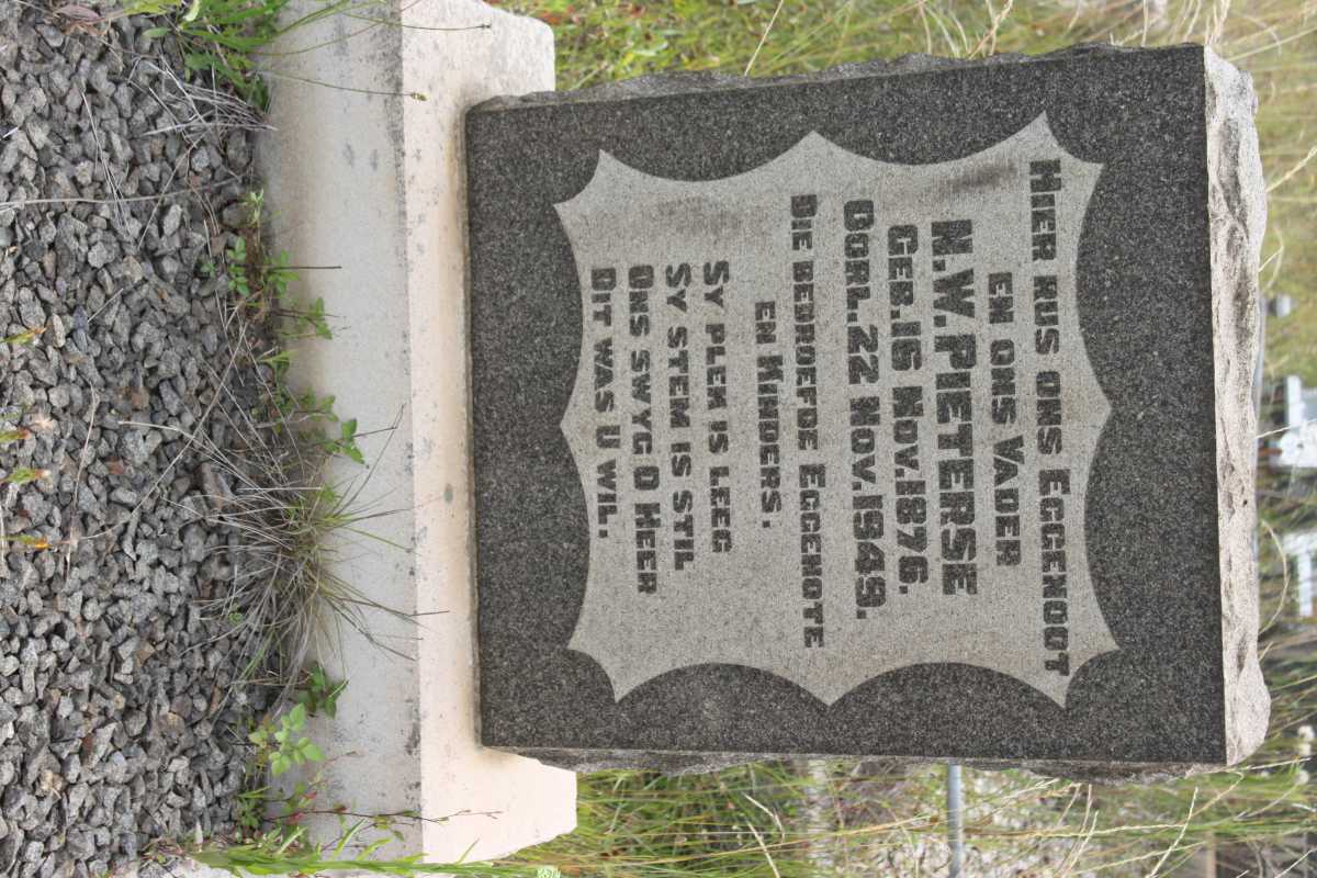 PIETERSE N.W. 1876-1949