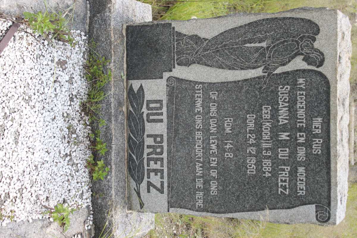PREEZ Susanna M., du geb KOCH 1884-1950