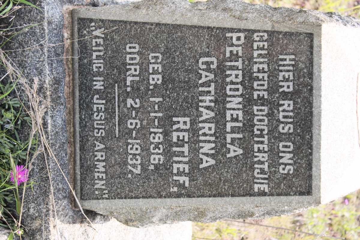 RETIEF Petronella Catharina 1936-1937