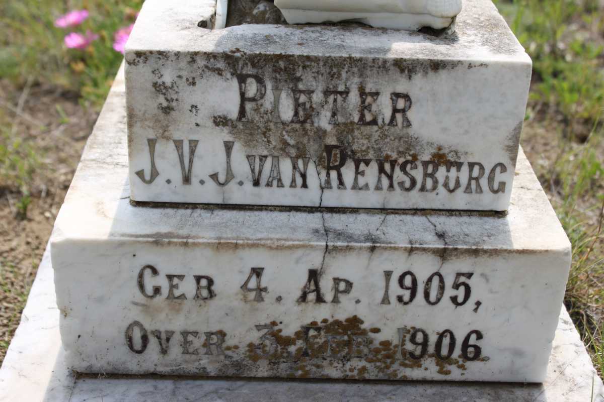 RENSBURG Pieter J.V., J. van 1905-1906