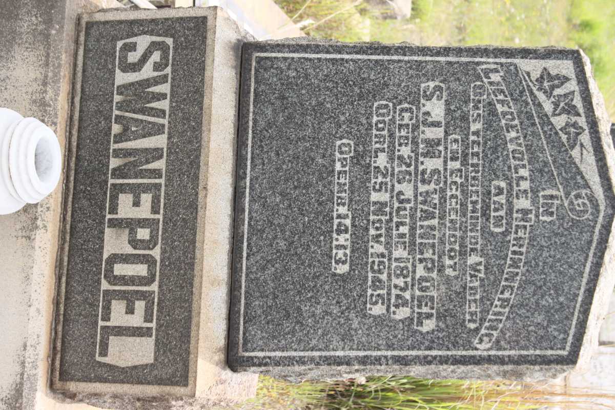 SWANEPOEL S.J.M. 1874-1945