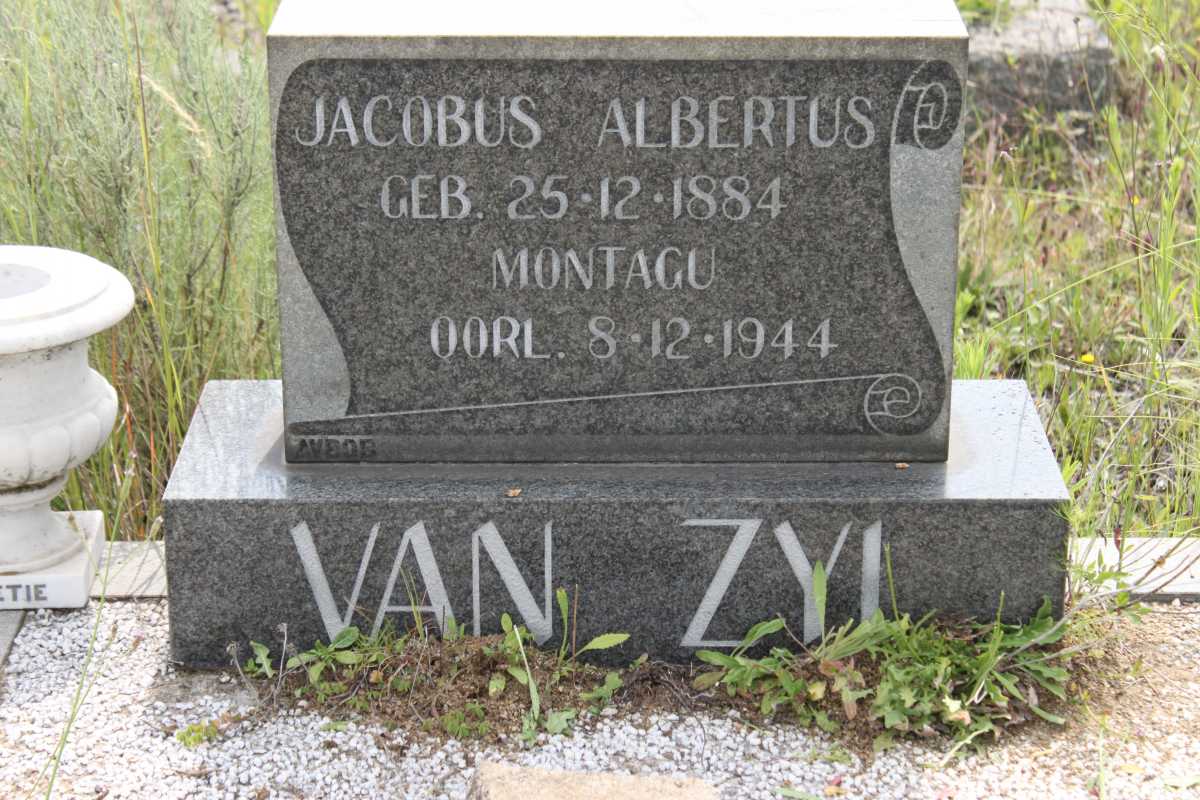 ZYL Jacobus Albertus, van 1884-1944 