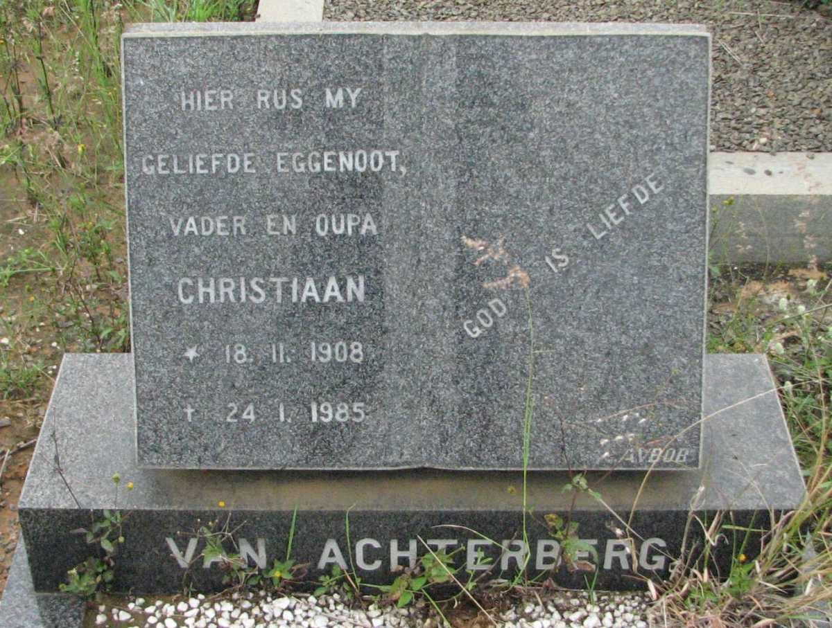 ACHTERBERG Christiaan, van 1908-1985