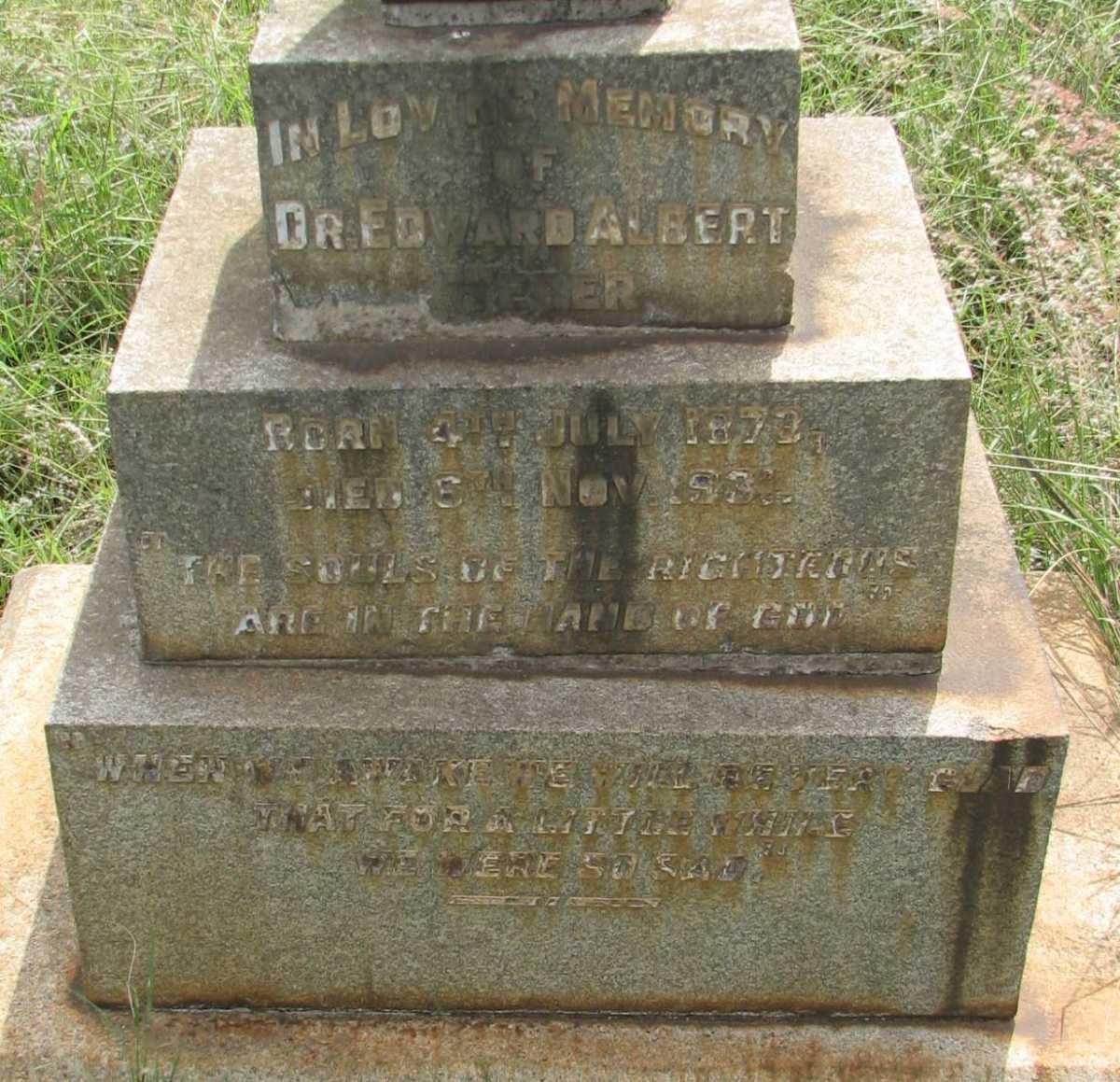 WEBER Edward Albert 1872-193?