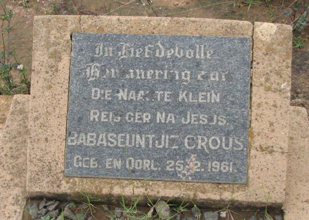 CROUS Baby 1961-1961