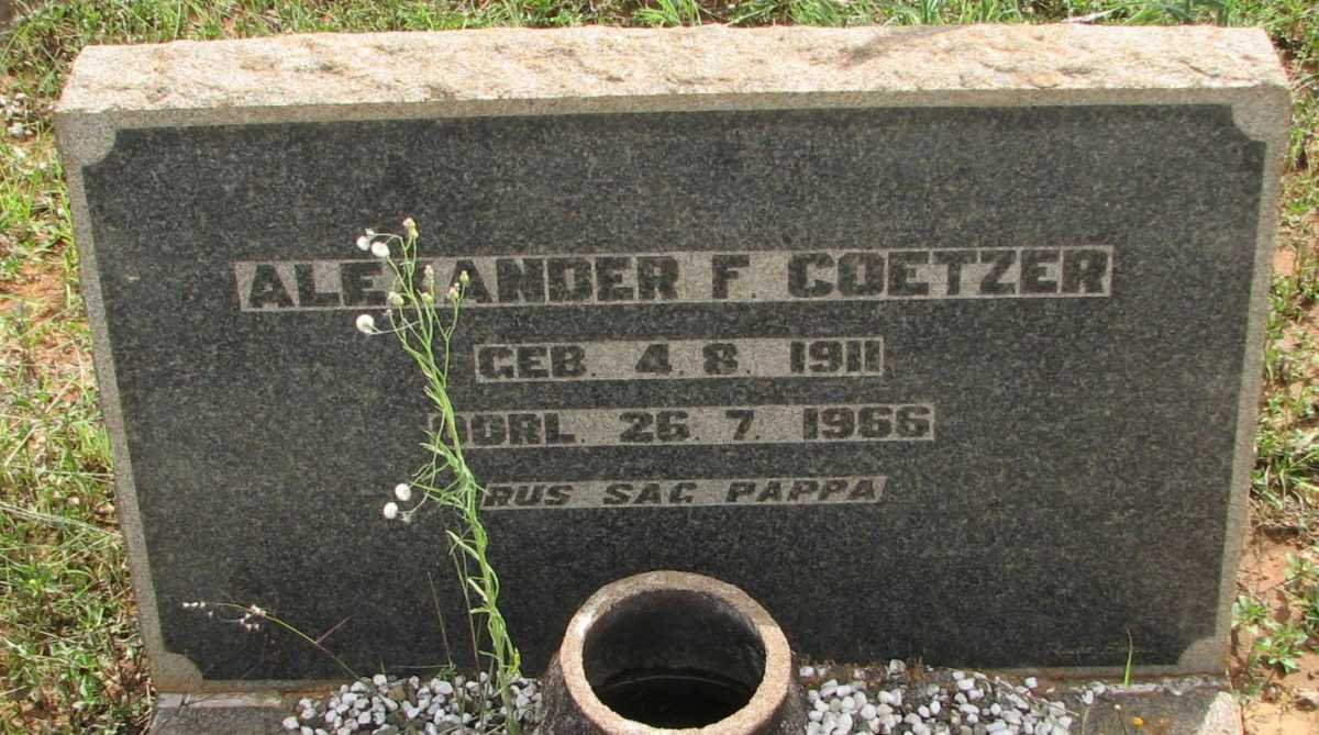 COETZER Alexander F. 1911-1966