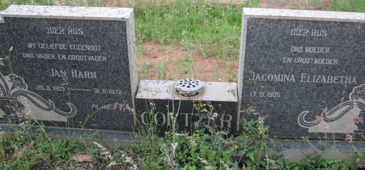 COETZER Jan Harm 1903-1972 &amp; Jacomina Elizabetha 1905-
