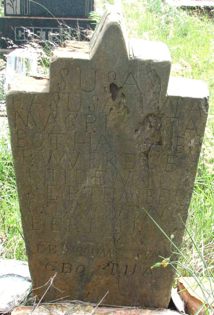BOTHA Susanna Magrita -1891