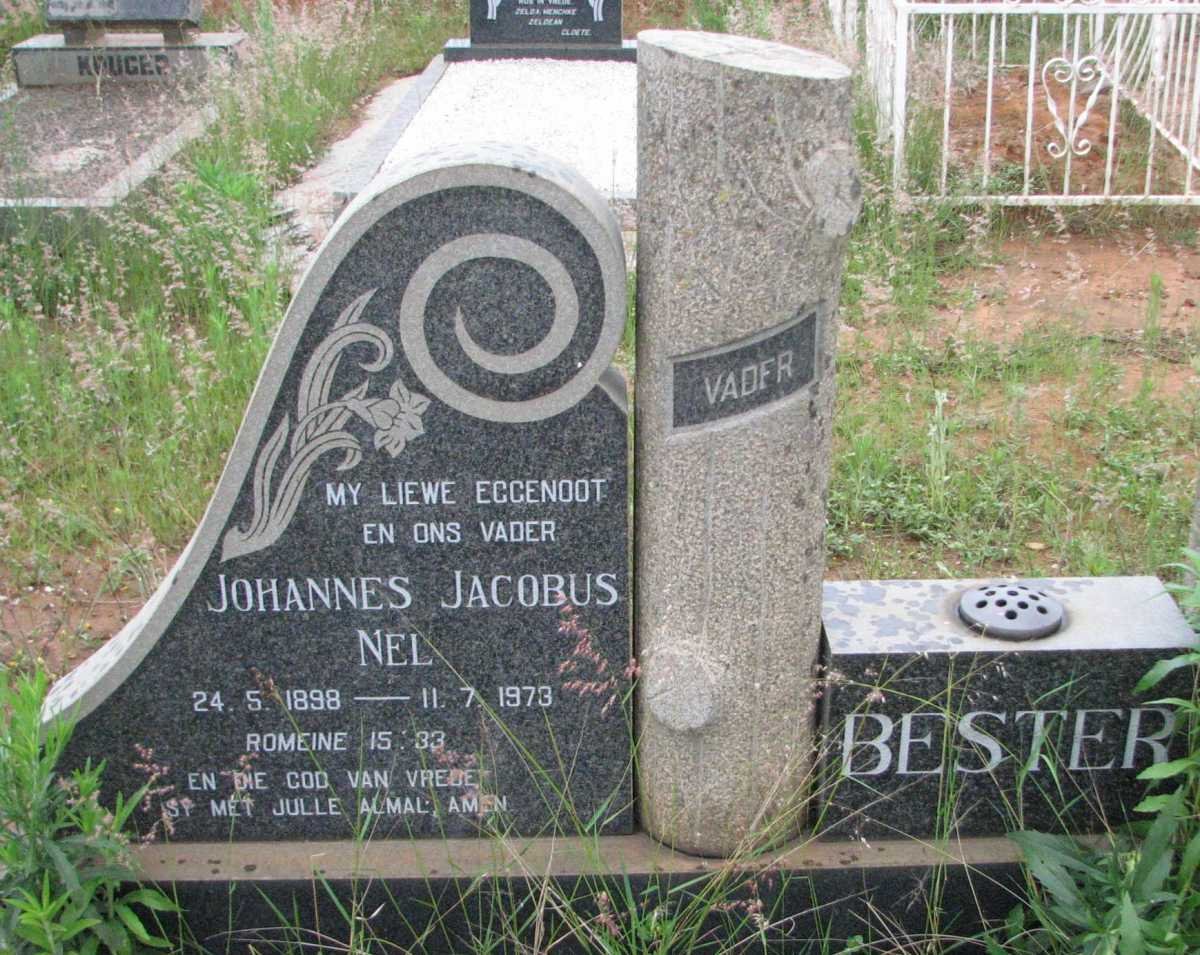 BESTER Johannes Jacobus Nel 1898-1973