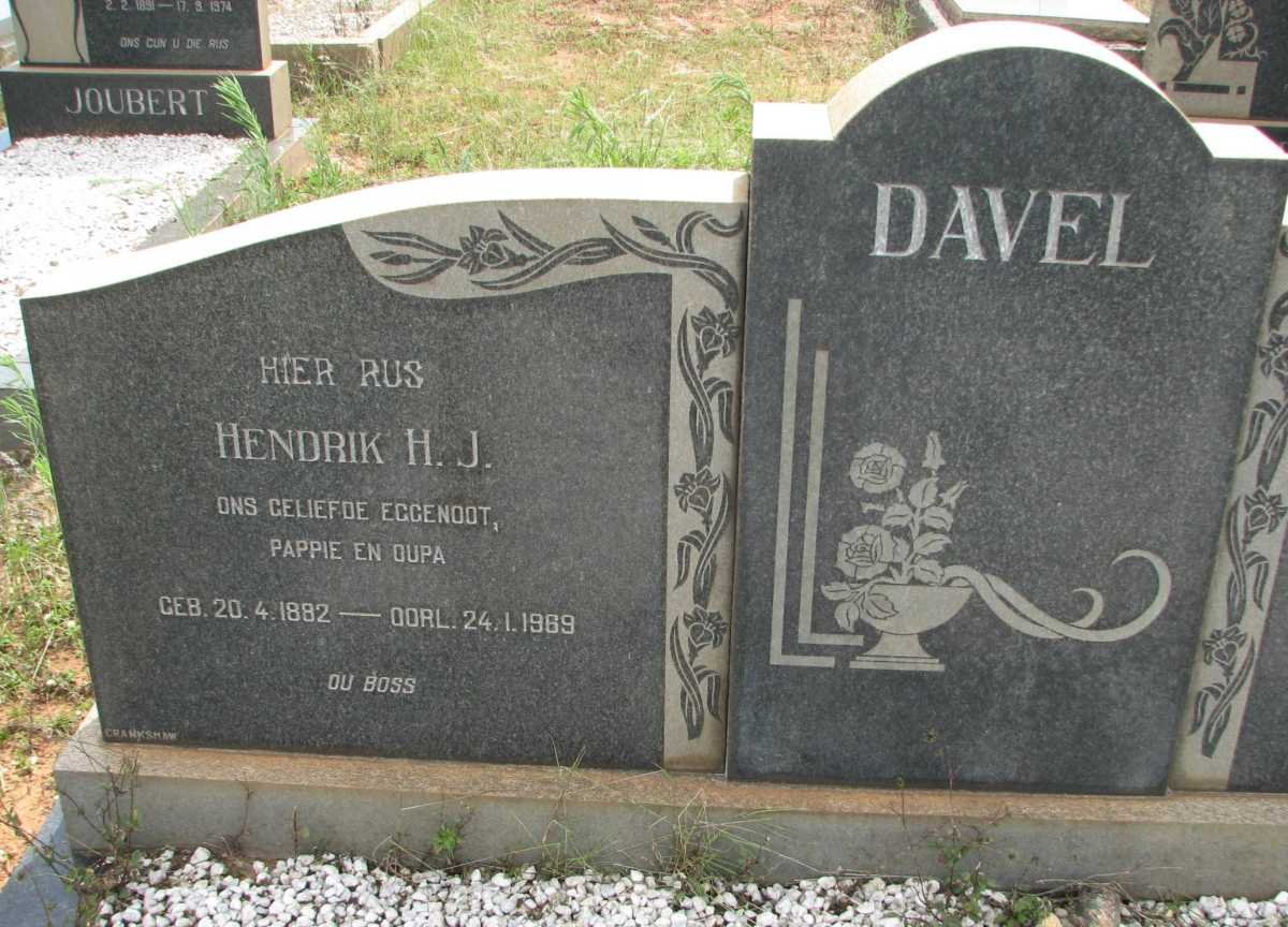DAVEL Hendrik H.J. 1892-1969