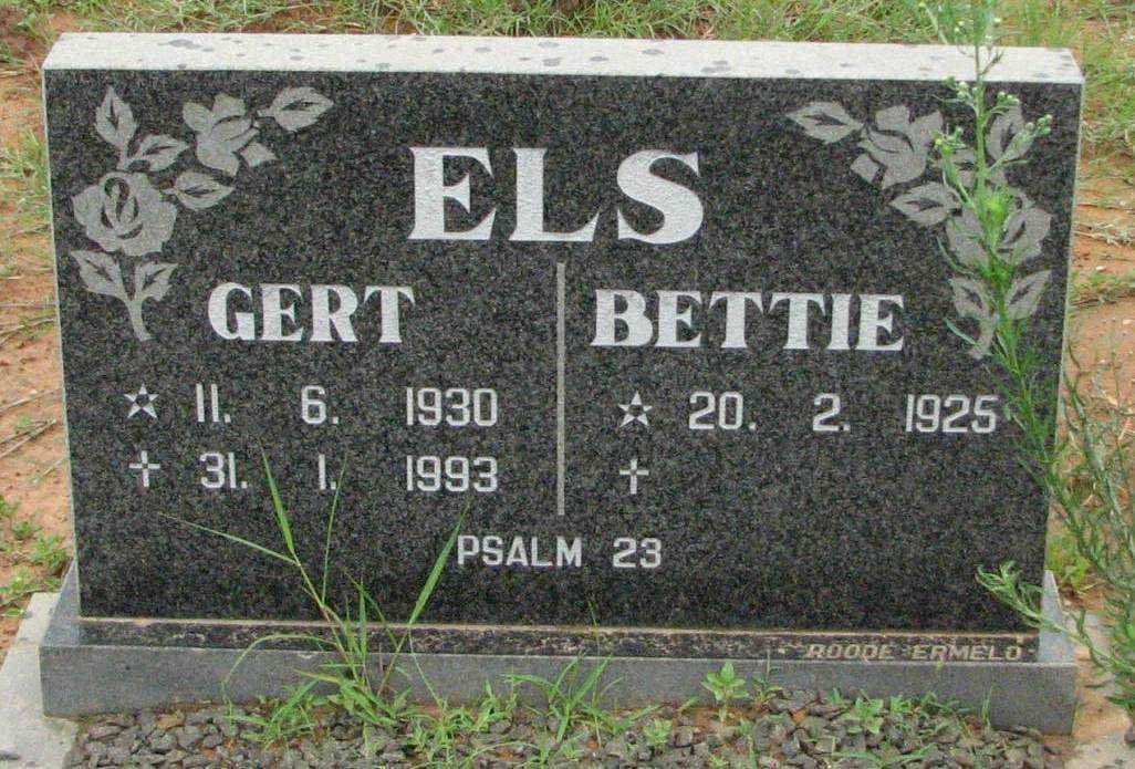 ELS Gert 1930-1993 &amp; Bettie 1925-