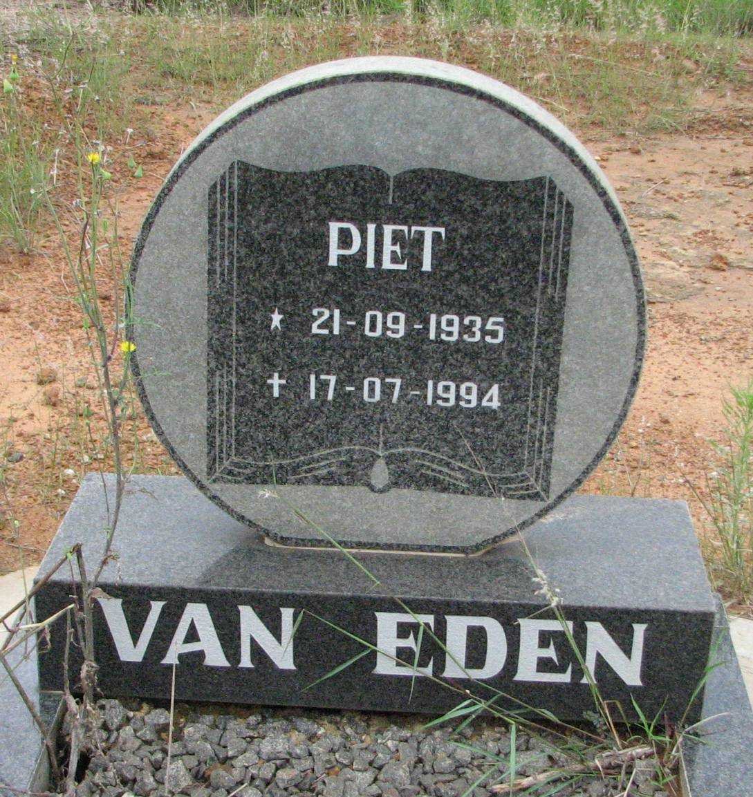 EDEN Piet, van 1935-1994