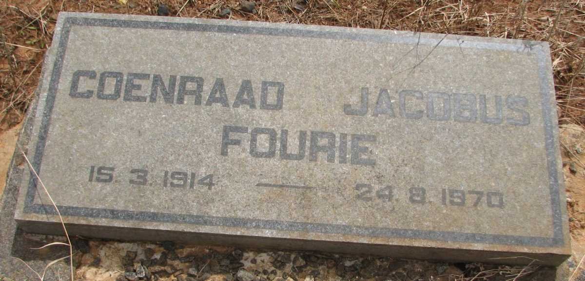 FOURIE Coenraad Jacobus 1914-1970