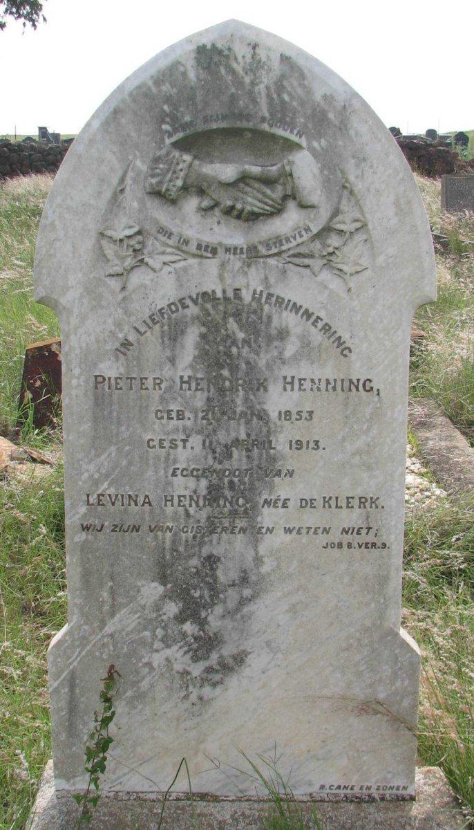 HENNING Pieter Hendrik 1853-1913
