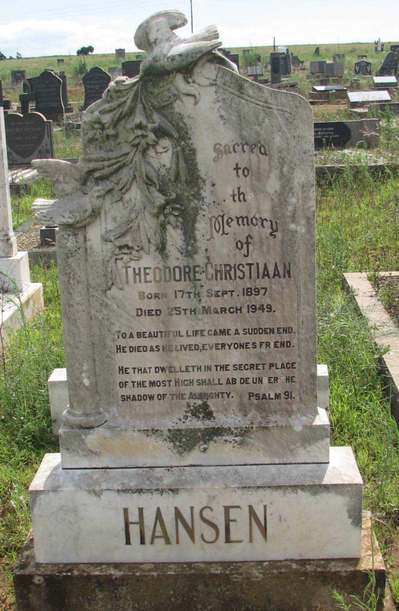 HANSEN Theodore Christiaan 1897-1949