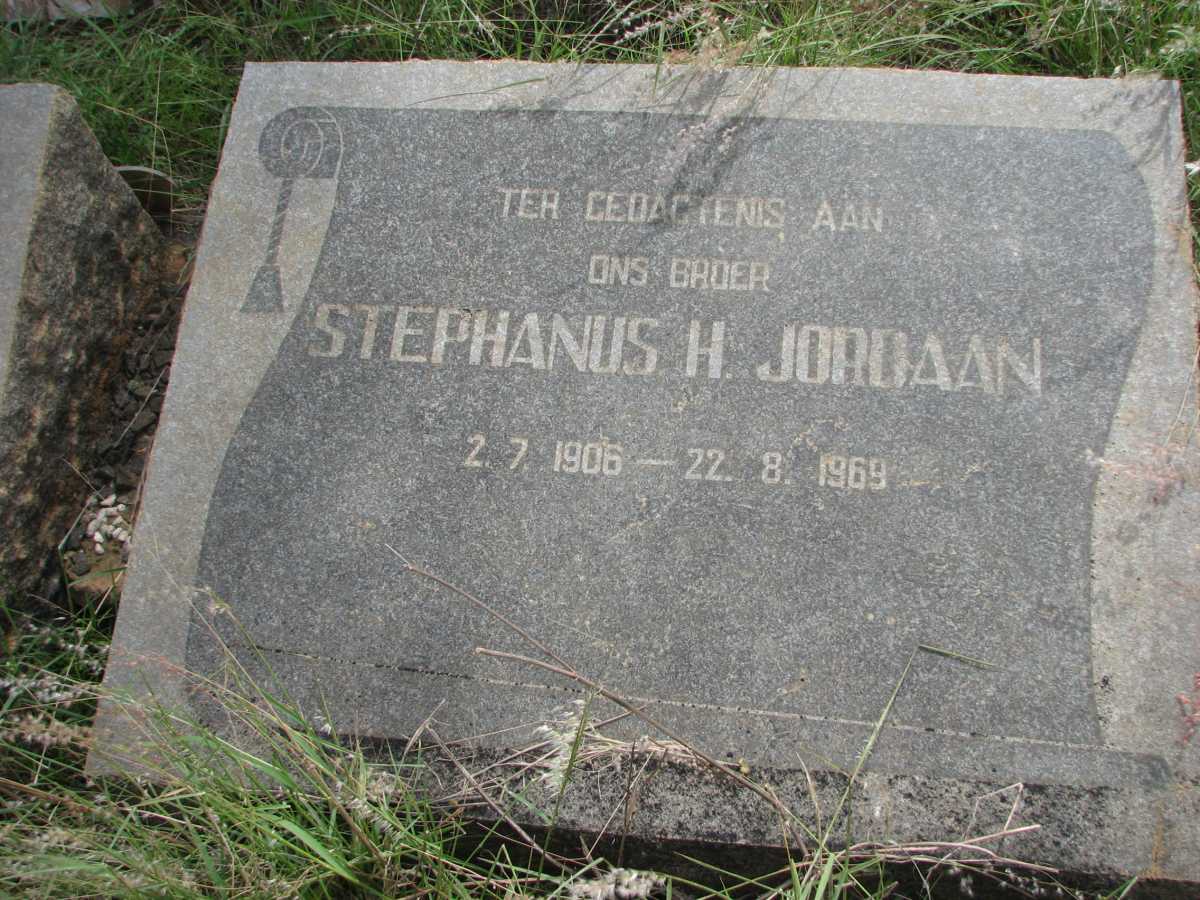 JORDAAN Stephanus H. 1900-1969