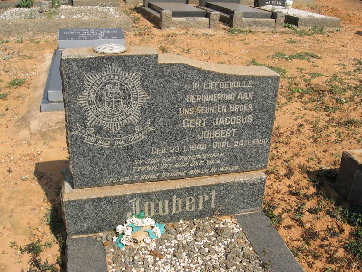 JOUBERT Gert Jacobus 1940-1960