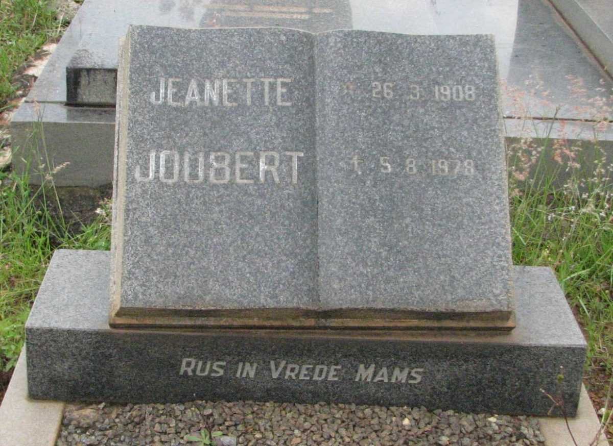 JOUBERT Jeanette 1908-1978