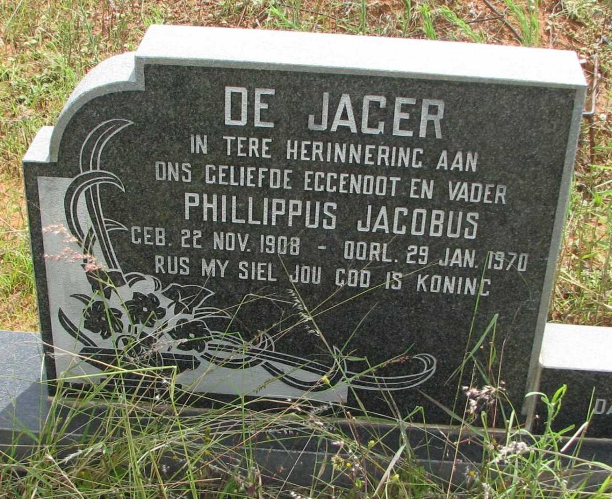 JAGER Phillippus Jacobus, de 1908-1970