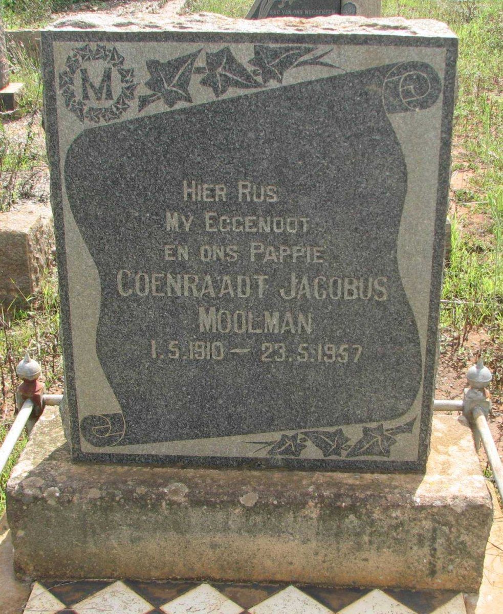 MOOLMAN Coenraadt Jacobus 1910-1957